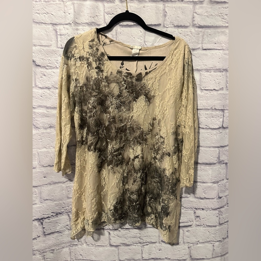 Beautiful Brittany Black Lace Blouse